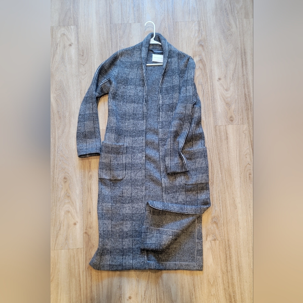 The Group BABATON, Shawl Long Jacket, Plaid, Medium